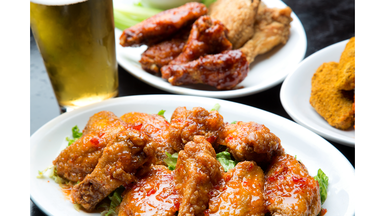 Buffalo Chicken Wings and Beer