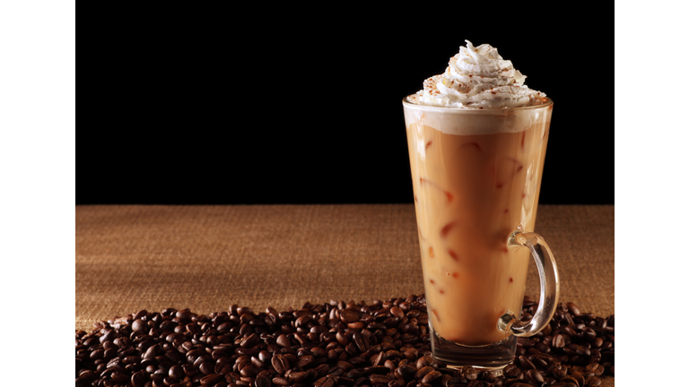 Pumpkin Spice Latte on Black