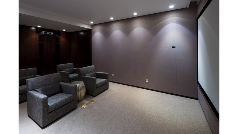 interior of modern home theatre