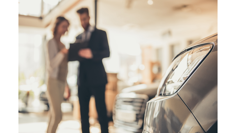 Visiting car dealership