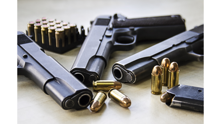 Three pistols