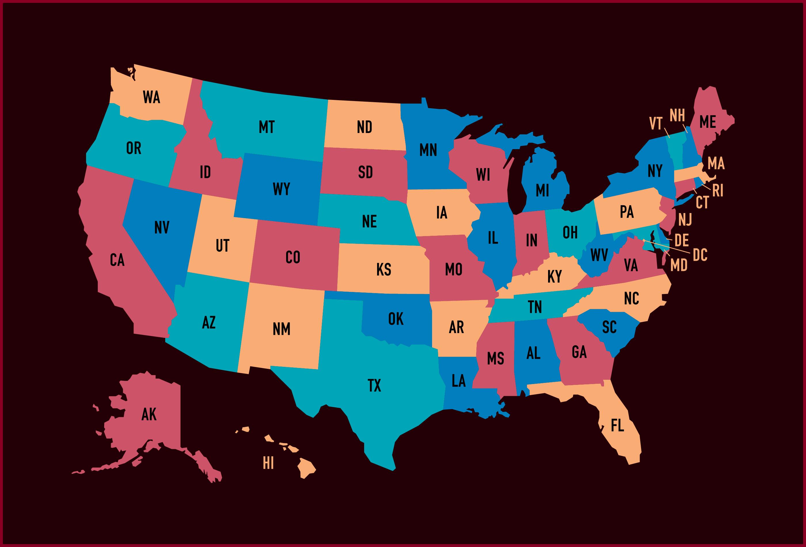 Pornhub Just Released Updated Map of Most Popular Search in Each State |  DC101