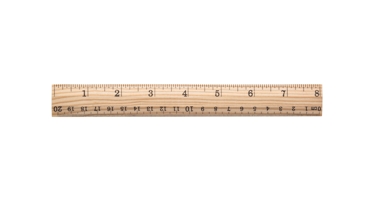 8 inch Wood Ruler