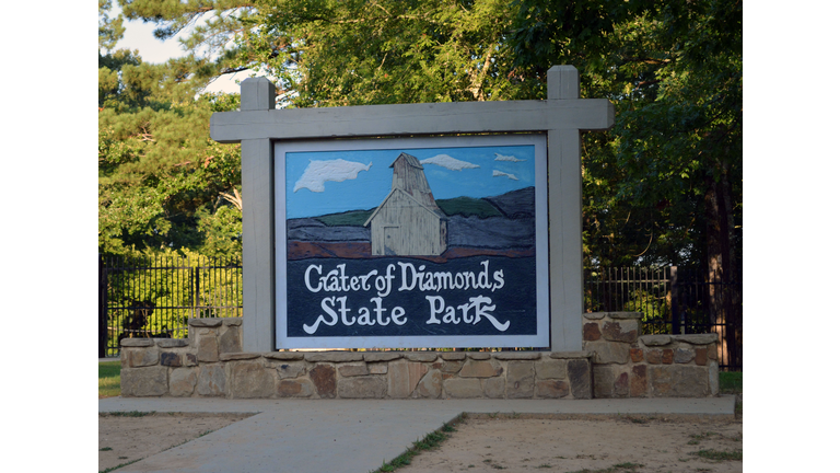 Crater of Diamonds Sign