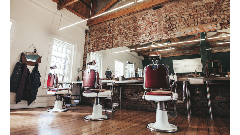 Retro styled barbershop.