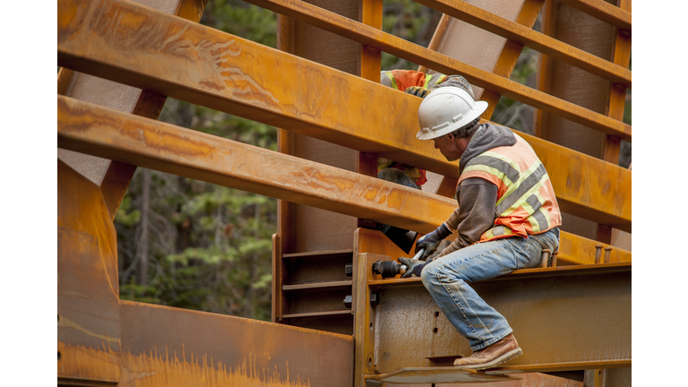 Steel Workers, Bridge Construction