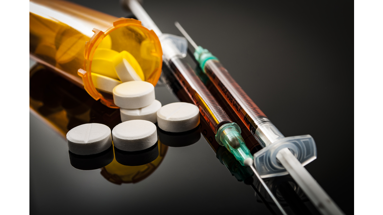 Opioid epidemic, drug abuse concept