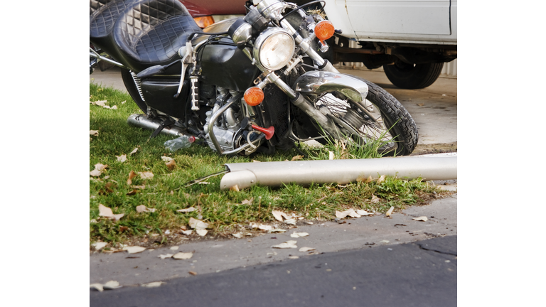 Damaged Motorcycle