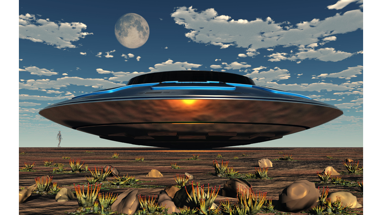 An Alien UFO Landing Site