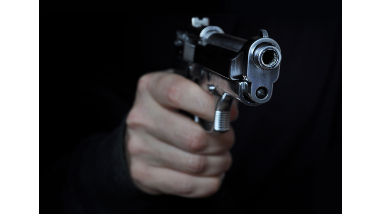 Shooting a gun
