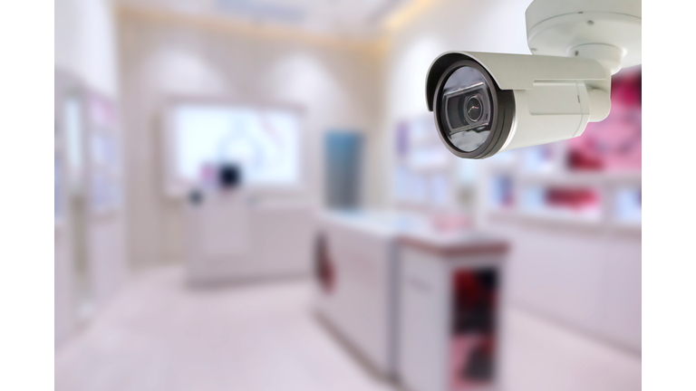 Close Up Of Security Camera