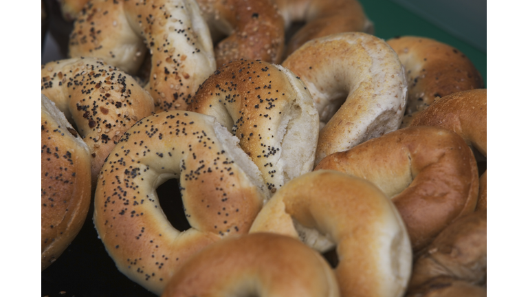 Close-up of bagels