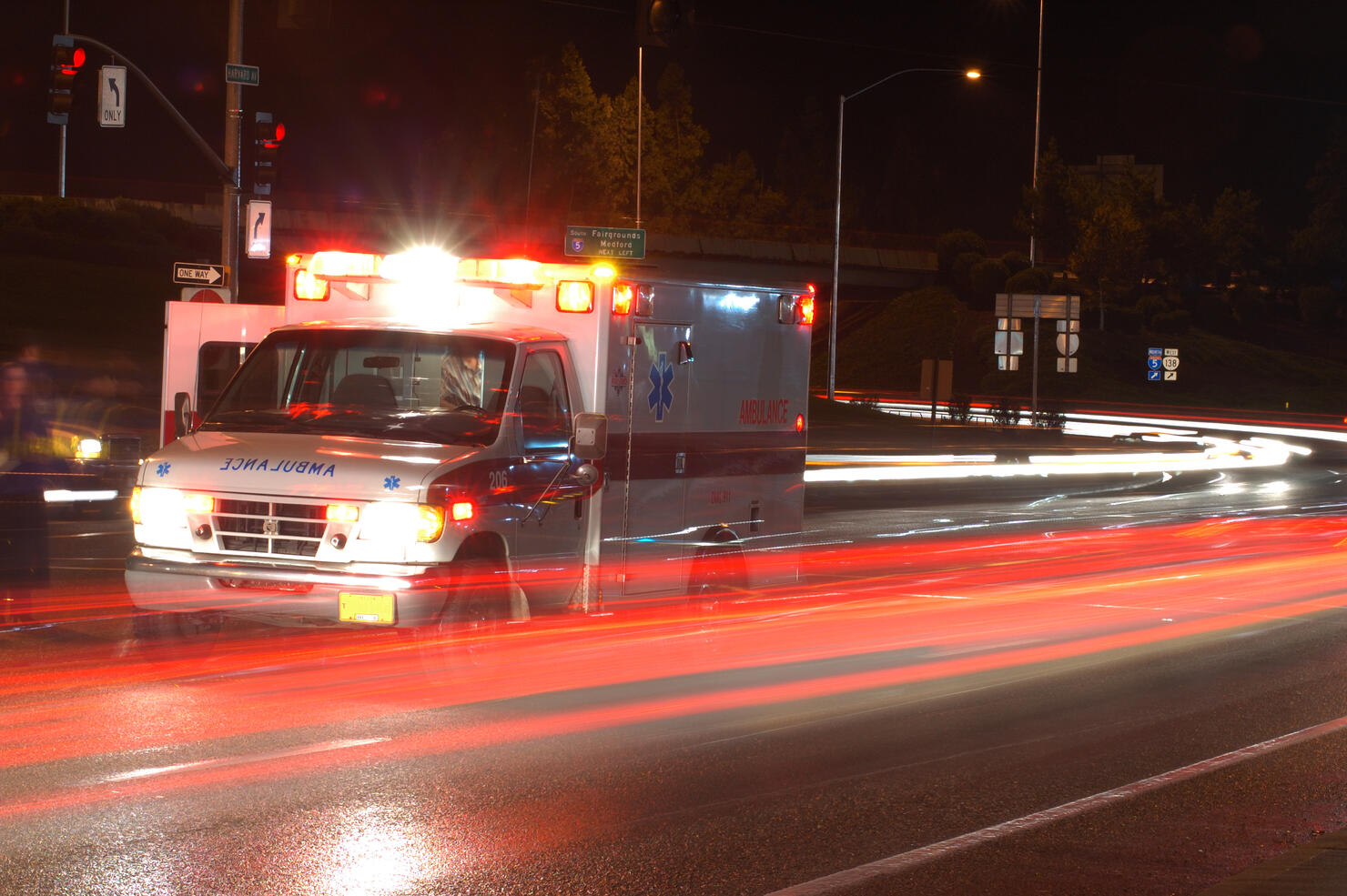 Ambulance in traffic