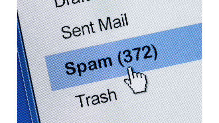 Clicking on email spam folder with 372 items