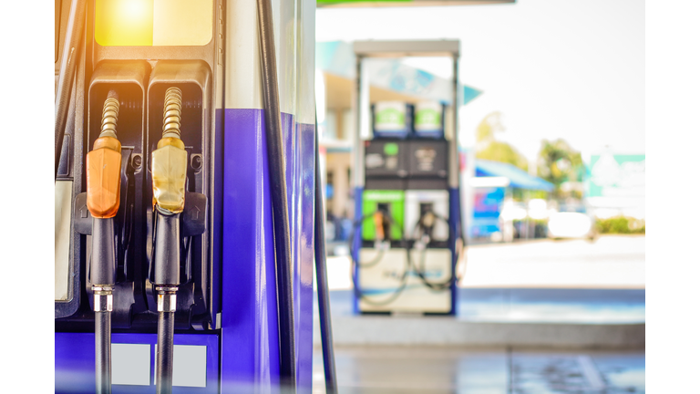 Close-Up Of Fuel Pump At Gas Station