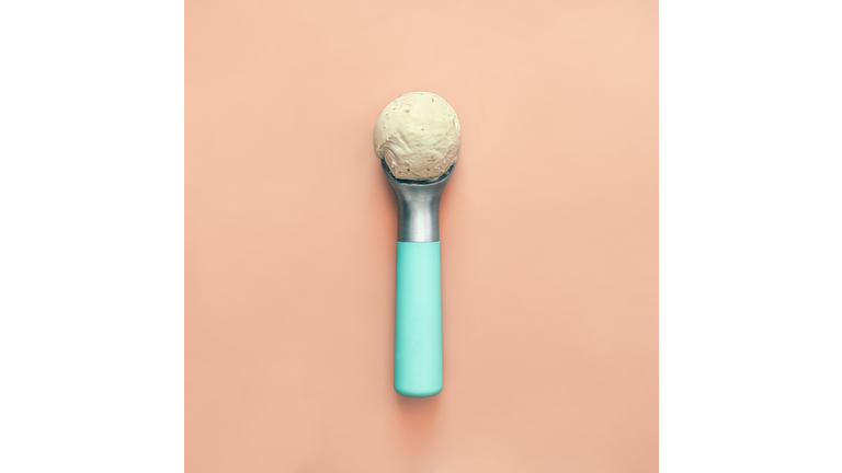 Ice cream in a scoop