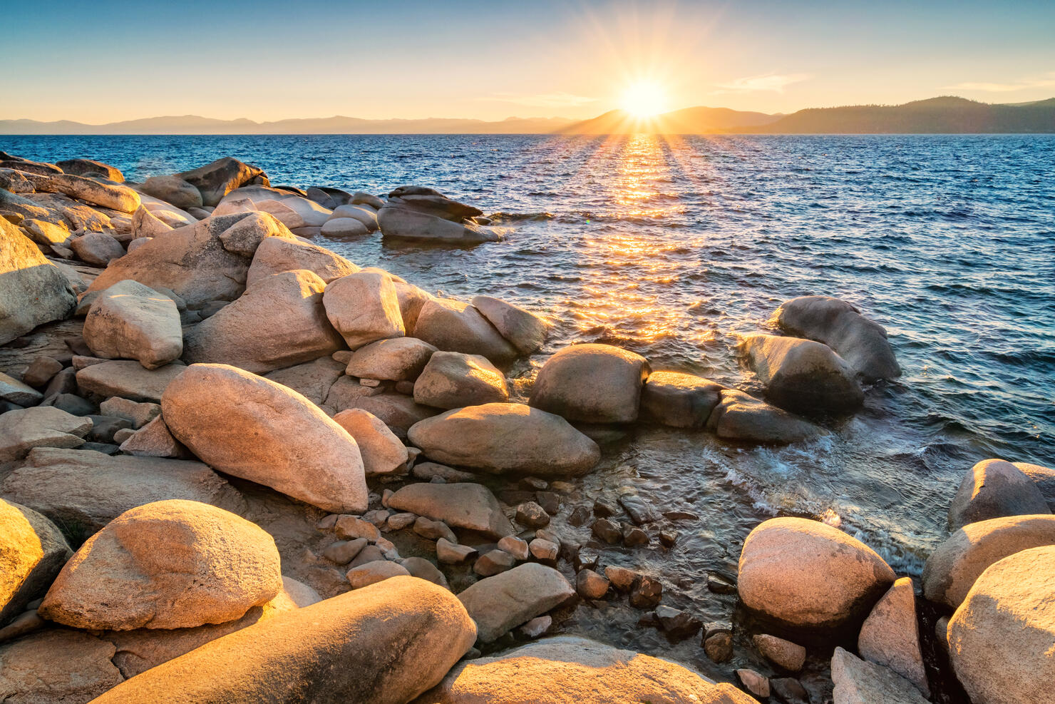 Sunset at Lake Tahoe USA