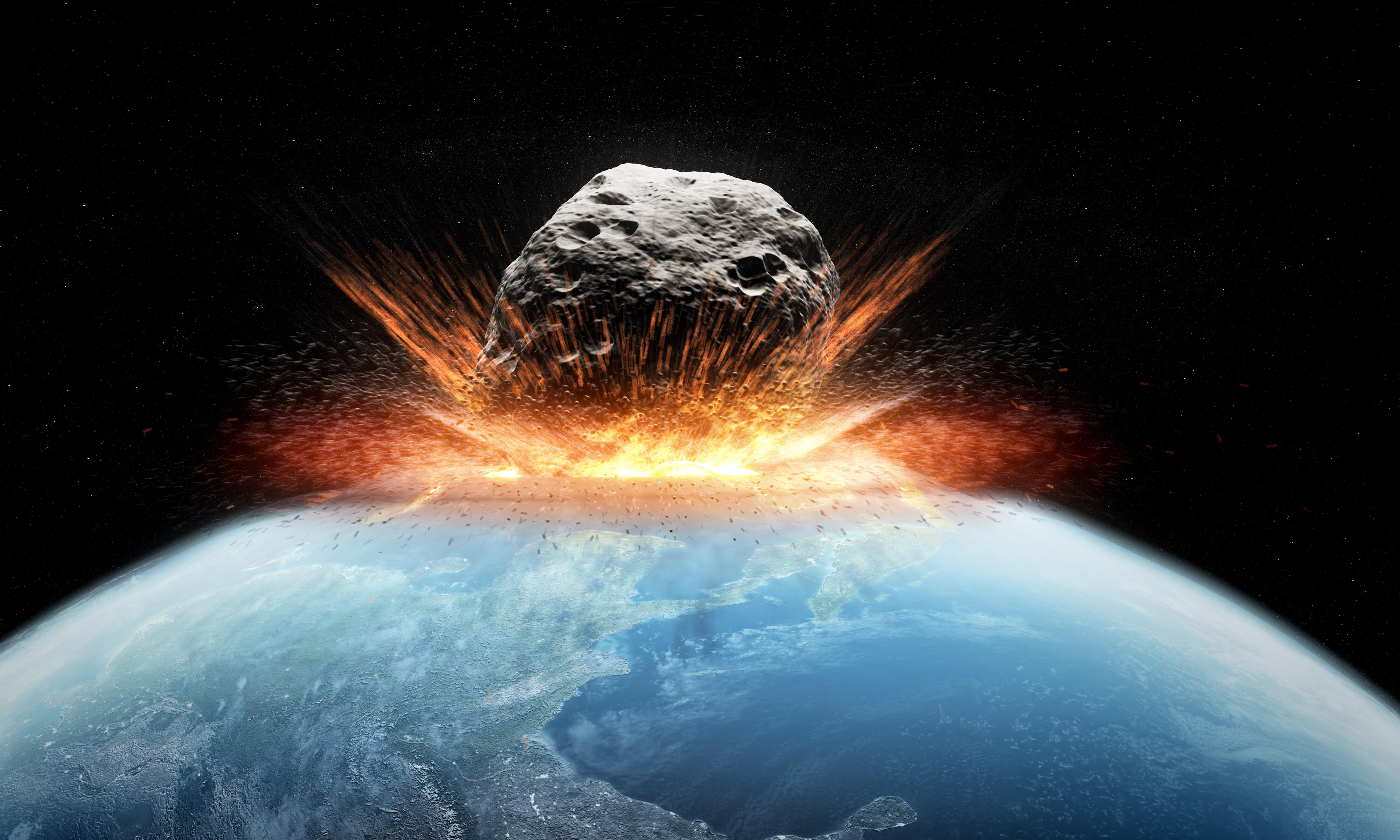 asteroid collision simulator