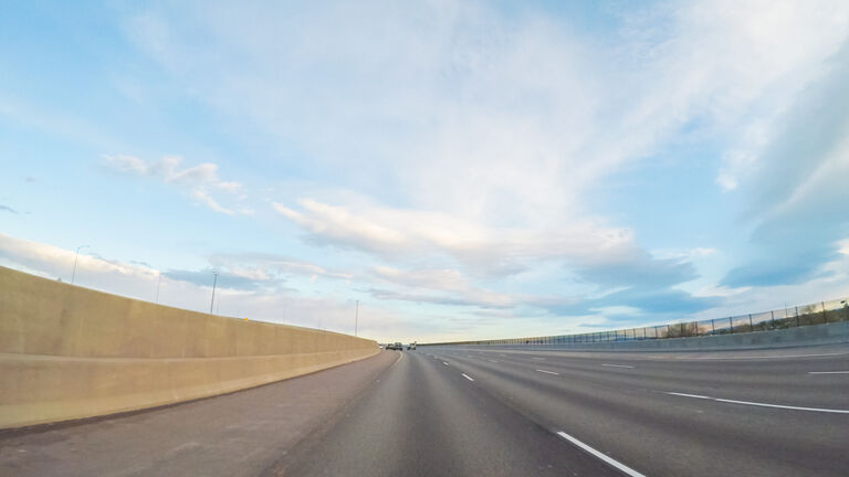 Driving South on interstate highway I25