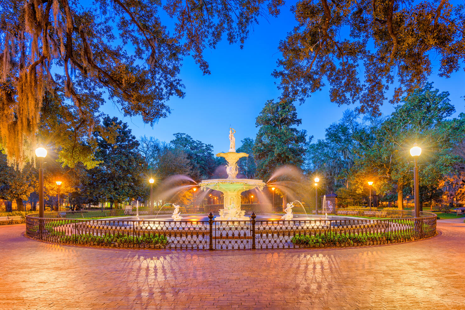 Forsyth Park, Savannah, Georgia, USA