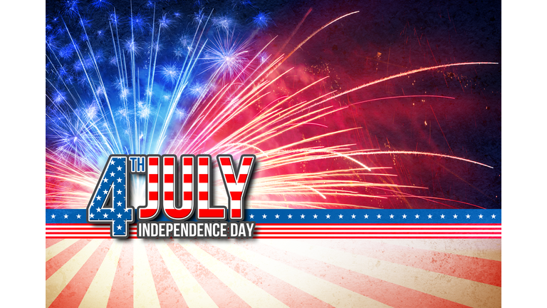 4th Of July - Independence Day Retro Card