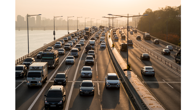 Traffic jam in Seoul
