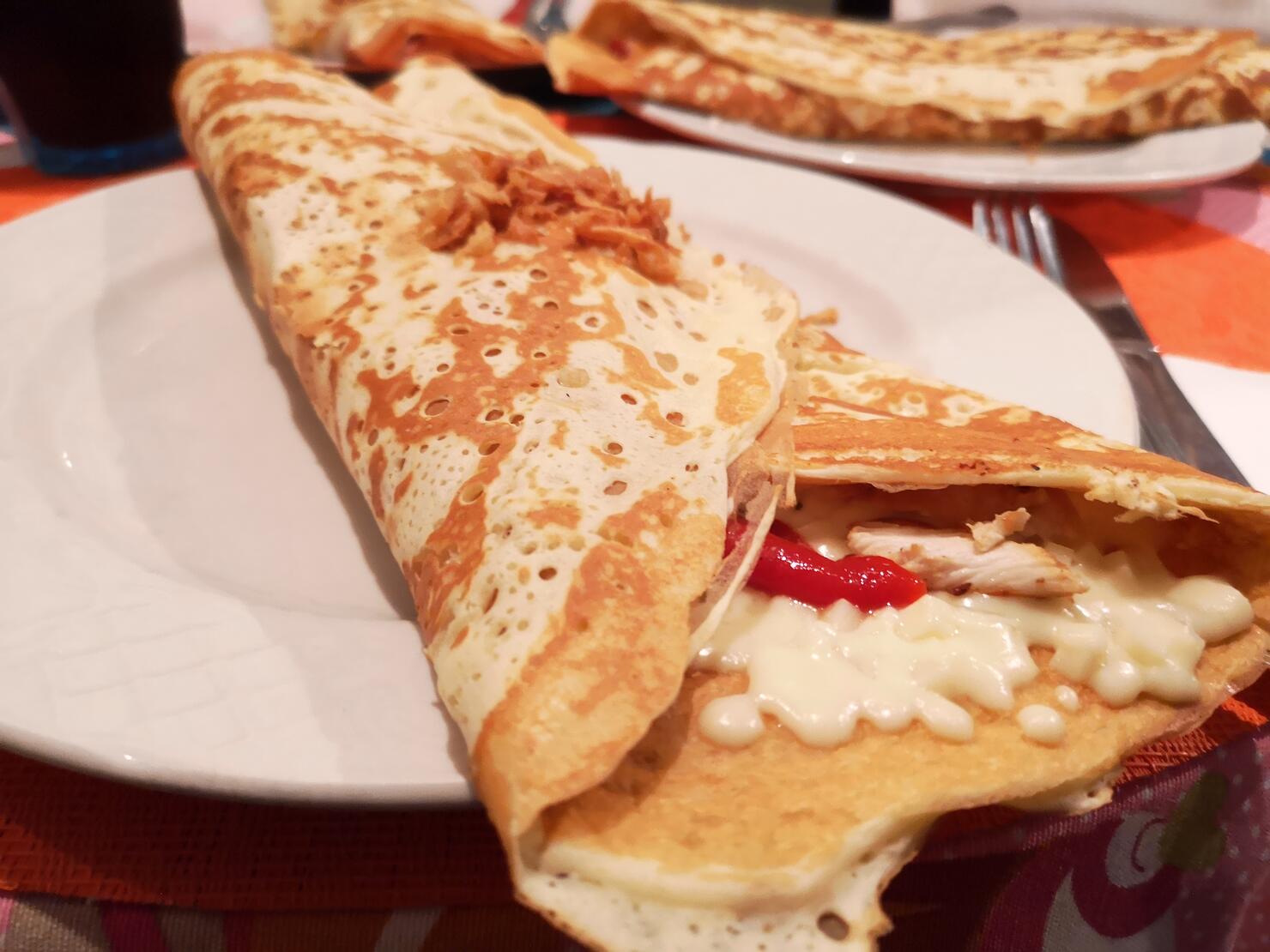 Chicken crepe