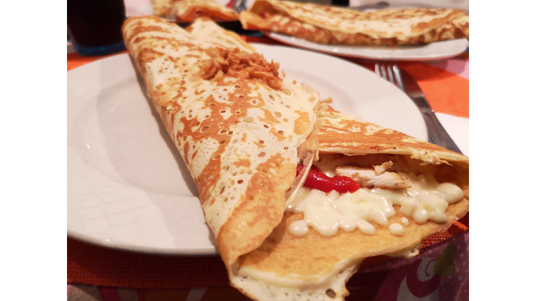 Chicken crepe