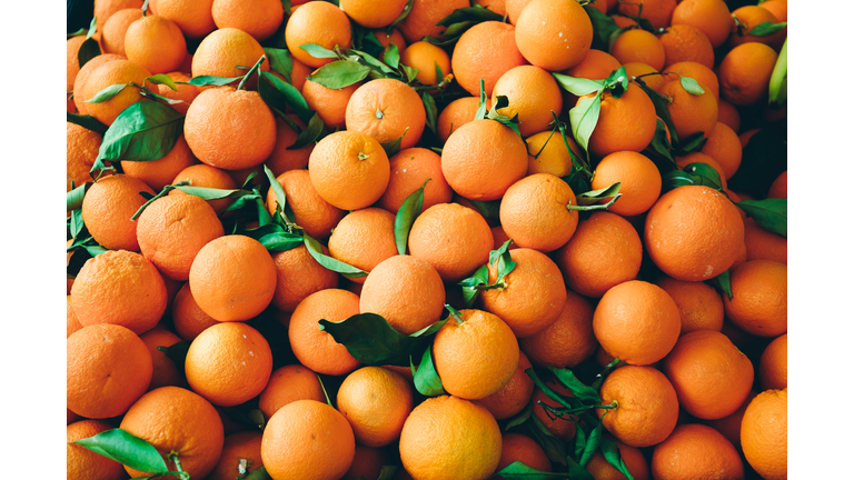 Full Frame Shot Of Oranges