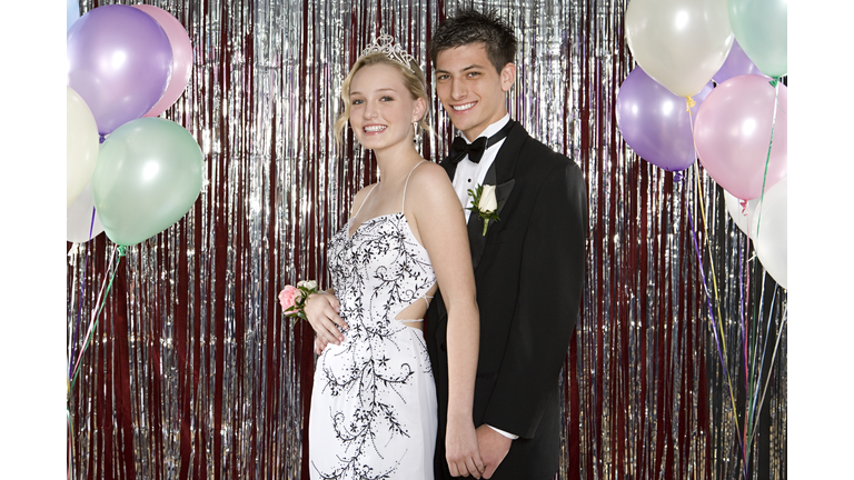 Young couple at prom