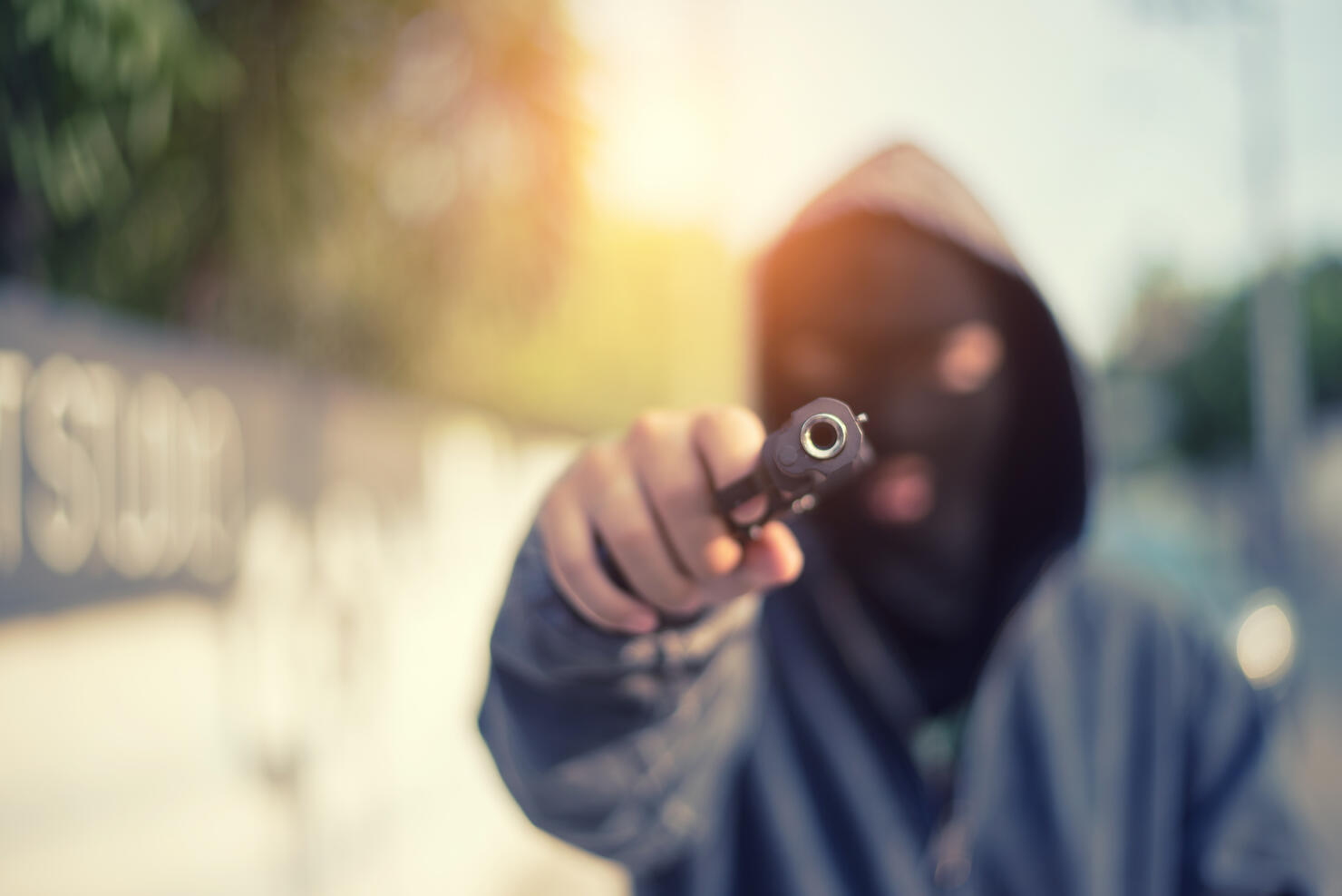 Young man took aim with pistol near village roads.