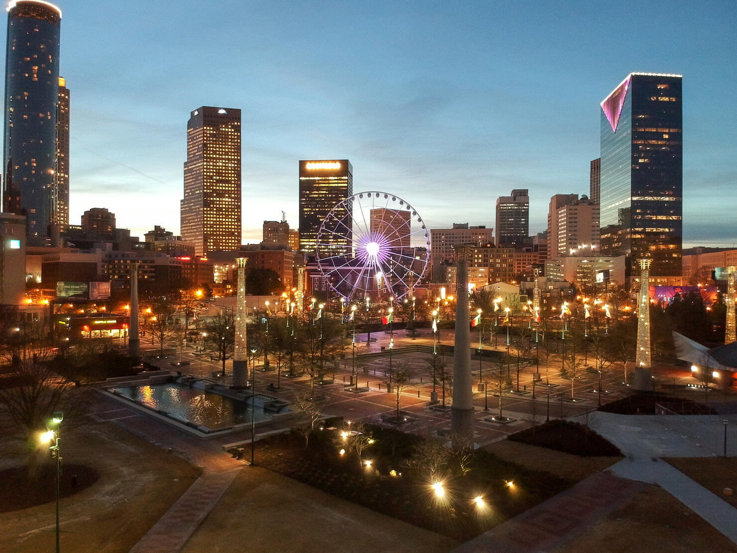 Downtown Atlanta Georgia Lights 5