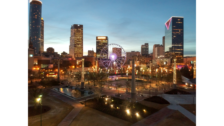 Downtown Atlanta Georgia Lights 5