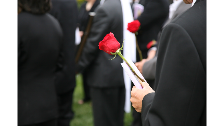 At the Funeral (burial)