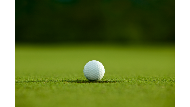 Close-Up Of Golf Ball On Playing Field