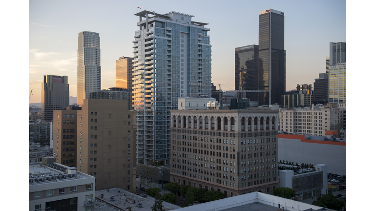 Downtown buildings at Los Angeles, USA