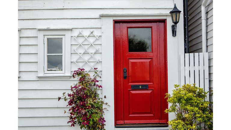 front red door entrace