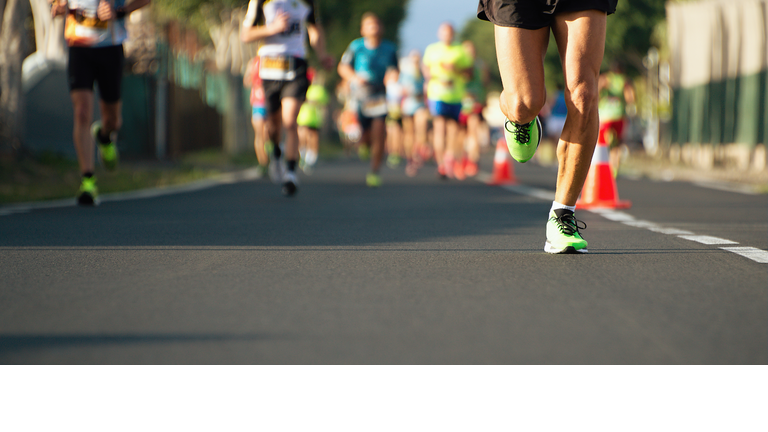 Marathon running race