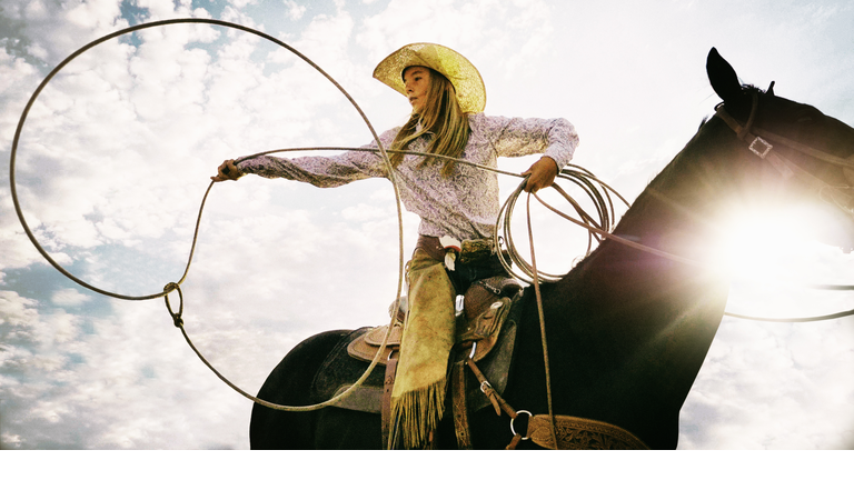 Roping Cowgirl