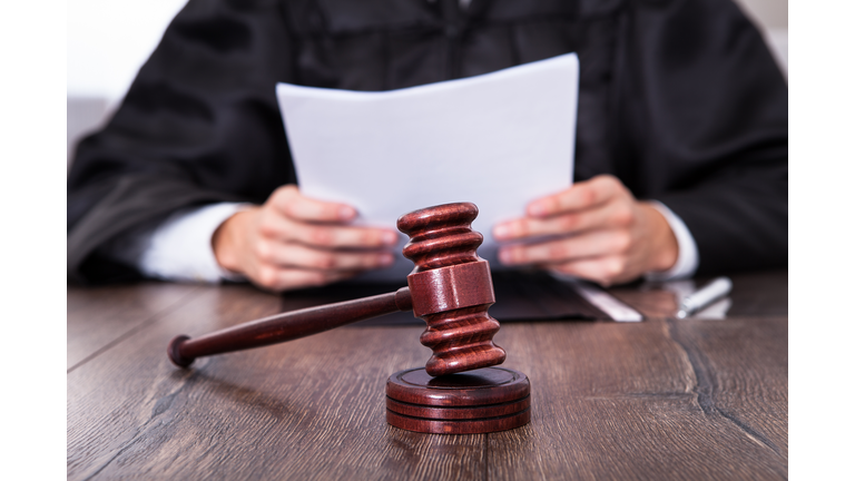 Judge Holding Documents. It's stock footage. But it looks cool for life court.