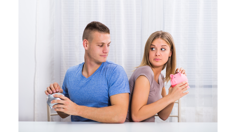 Couple hiding money from each other