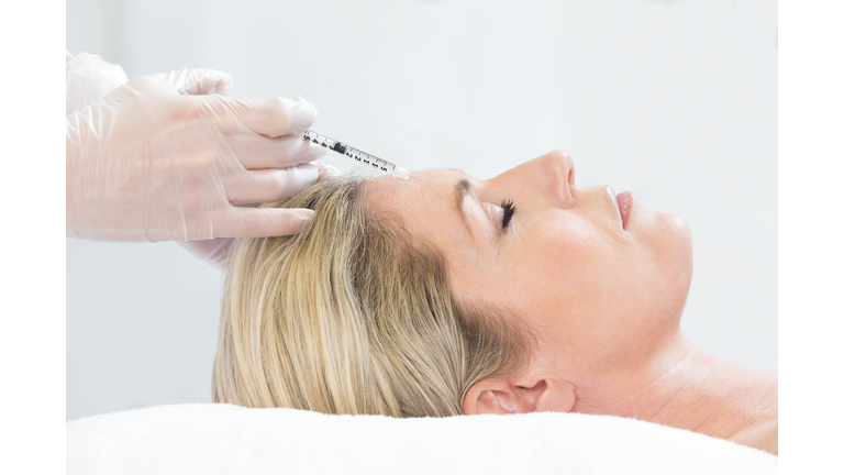 Woman Receiving Botox Injection