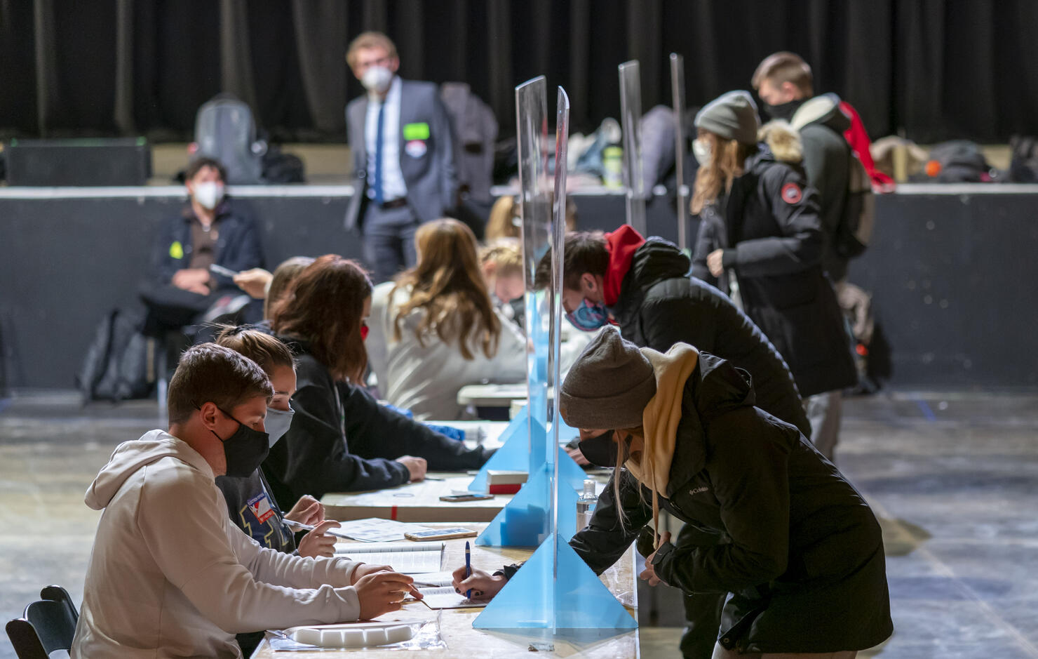 Across The U.S. Voters Flock To The Polls On Election Day