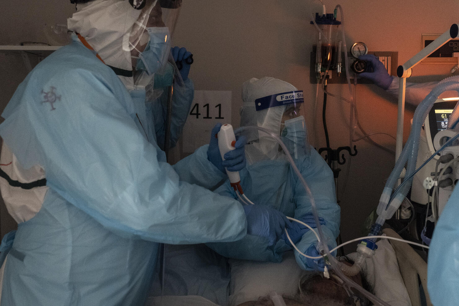 COVID-19 Intensive Care Unit Within A Houston Hospital Cares For Patients As Cases Continue To Rise