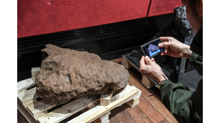 FRANCE-SCIENCE-METEORITE-AUCTION