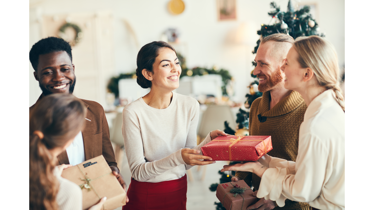 Presenting Christmas Gifts