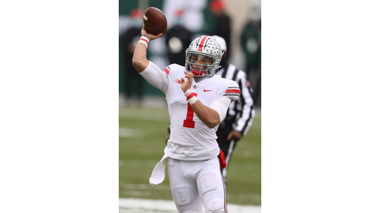 Justin Fields (Photo by Gregory Shamus/Getty Images)