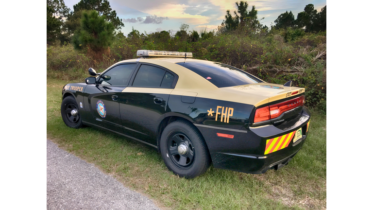 FHP - Florida Highway Patrol State Trooper vehicle in Port Charlotte FL, USA