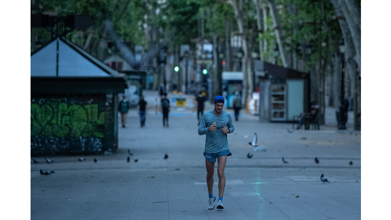 High Temperatures As Spain Allows Walking And Outdoor Exercise