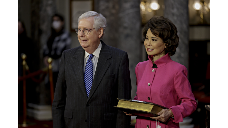 Swearing In Held For U.S. Senators To Start The 117th Congress